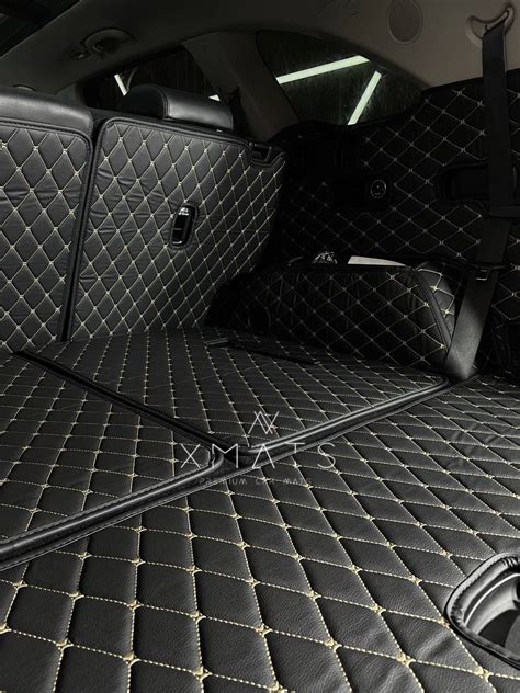 Коврики из экокожи в багажник для KIA Sorento Prime 7 мест. 3D коврики ...