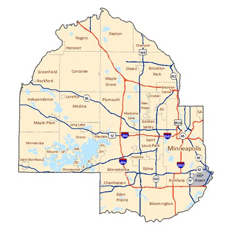 Hennepin County Map – Verjaardag Vrouw 2020