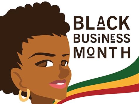 premium vector black business month  afro woman cartoon head