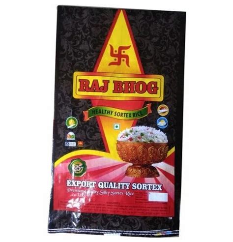 25kg Rectangular Bopp Rice Packaging Bag Size 25x18 Inch At Rs 95