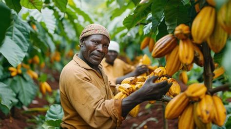 Premium Photo Harvest Cocoa Discover The Exuberant Cocoa Plantation