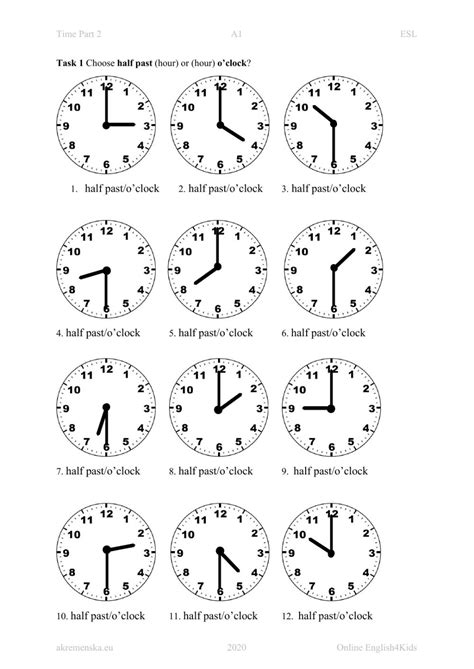 Telling Time In Spanish Worksheets With Answers Time Worksheets