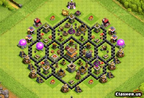 [town Hall 8] Th8 War Trophy Base 263 [with Link] [5 2021] Farming Base Clash Of Clans