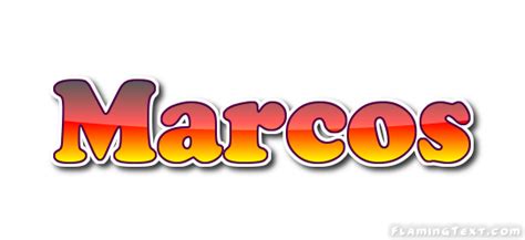 Marcos Logo | Free Name Design Tool from Flaming Text