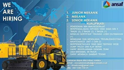 Lowongan Kerja PT Ansaf Inti Resources Agustus 2021 TAMBNAS