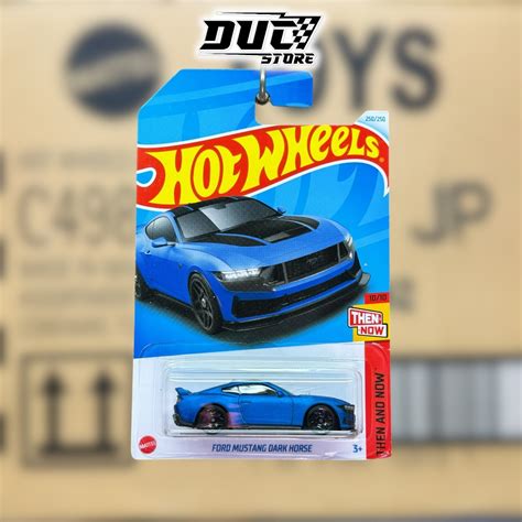 ducstore Xe mô hình HRY93 Hot Wheels Ford Mustang Dark Horse basic Q case 2024 Shopee Việt Nam