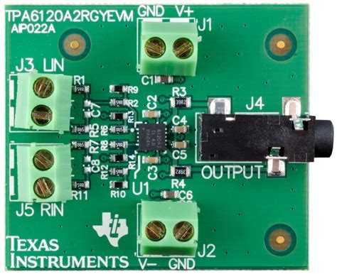 TPA6120A2RGYEVM TPA6120A2RGYEVM Stereo Headphone Amplifier in QFN ...