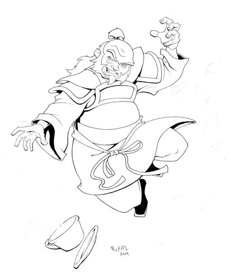 Uncle Iroh Coloring Page Free Printable Coloring Pages For Kids
