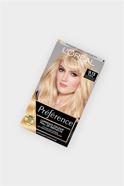 L Oreal Preference Infinia Baikal Very Light Ashy Golden Blonde Blonde Hair Dye