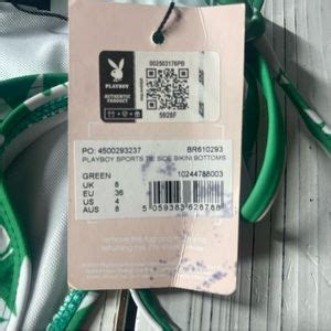 Playboy Swim Playboy X Misguided Playboy Bunny Logo Print Side String Bikini Bottom Size