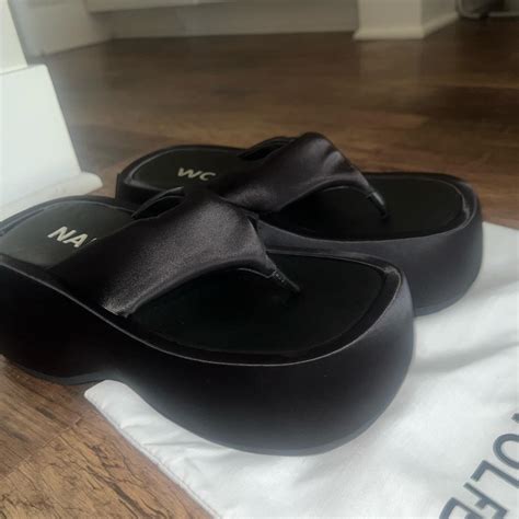 Naked Wolfe Dreamer Black Sandals Size Depop