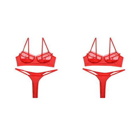 Pack Set Women Bra Lingerie Belt Nightwear Lace Push Underwear Garter Up Women Lace Lingerie