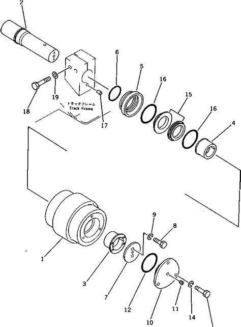 20Y 30 00021 Komatsu CARRIER ROLLER ASS Y