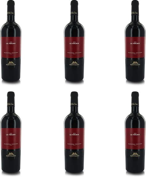 Rocca Di Montemassi Vino Rosso Le Focaie Maremma Toscana DOC 2020 6 X