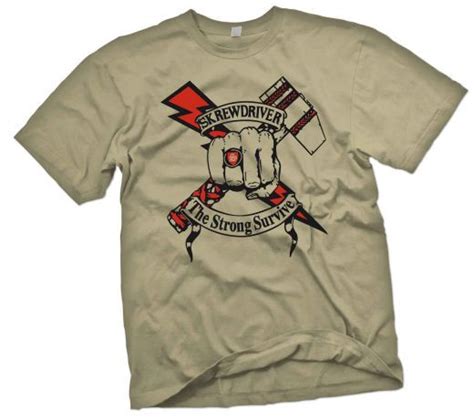 Skrewdriver The Strong Survive T Shirt T Shirts Klamotten