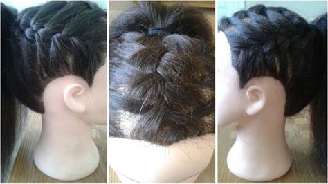 triple french braid double waterfall instagram ehalleyhair hair