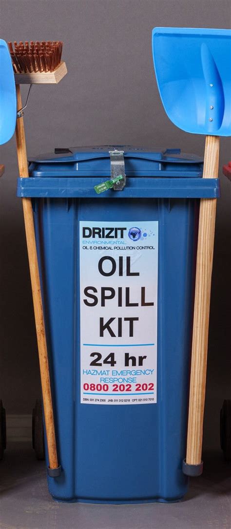 Drizit Wheely Bin Spill Kits Safewear Namibia Cc