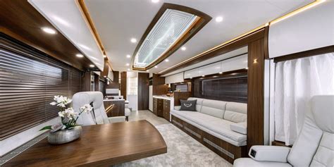 This Amazing 18 Million Ultra Luxury Rv Has Its Own Garage In The Back