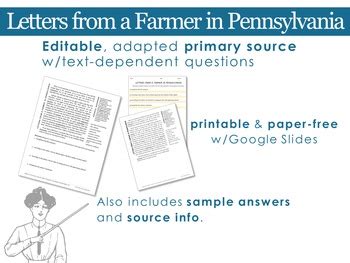 John Dickinson, Letters from a Farmer in Pennsylvania by Secondary ...