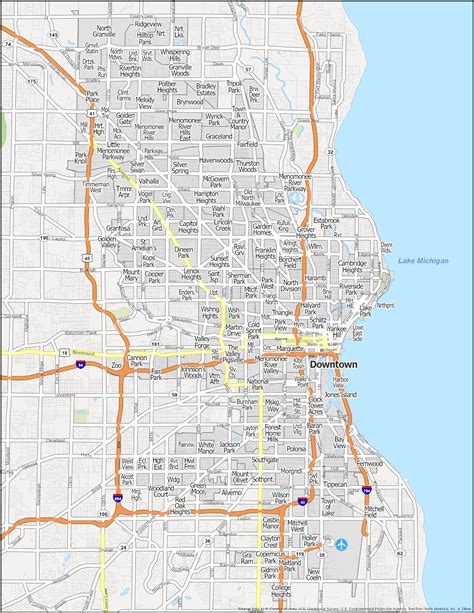 Milwaukee Wisconsin Neighborhood Map Milwaukee Community Map — Reflo