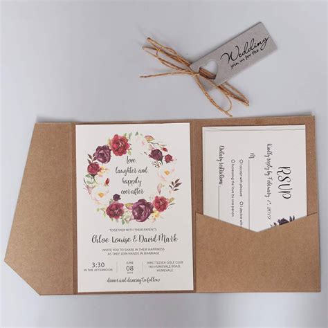 Otoño País de origen diagonal sobres originales para invitaciones