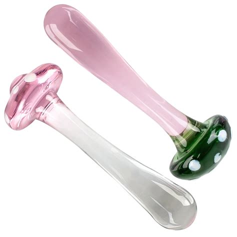 Sexy Mushroom Glass Butt Plug Anal Toys For Women Dildos Vaginal Men