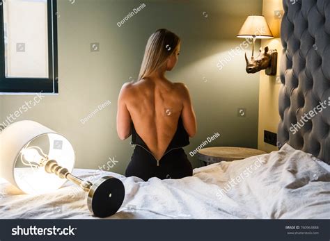 Beautiful Blonde Girl Sexy Posing Gym Stock Photo 760963888 Shutterstock