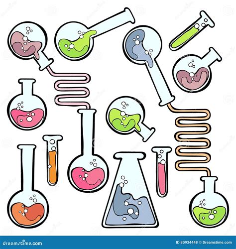 химические пробирки Изолированный объект вектора на белой предпосылке ...