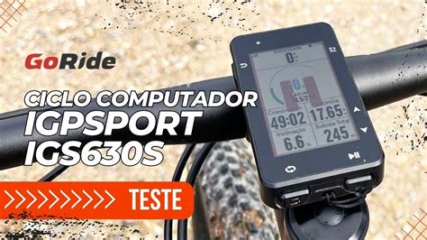 Está melhor na navegação O iGPSPORT iGS630S em ação GPS