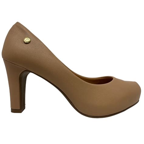 Sapato Vizzano Salto Alto Feminino Nude Bege