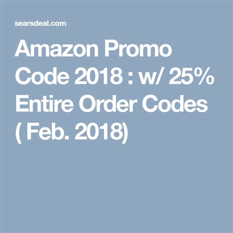 W Amazon Promo Codes Off Anything Jan Free Amazon