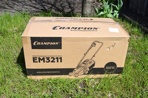 Обзор от покупателя на Газонокосилка электрическая Champion EM3211 ...