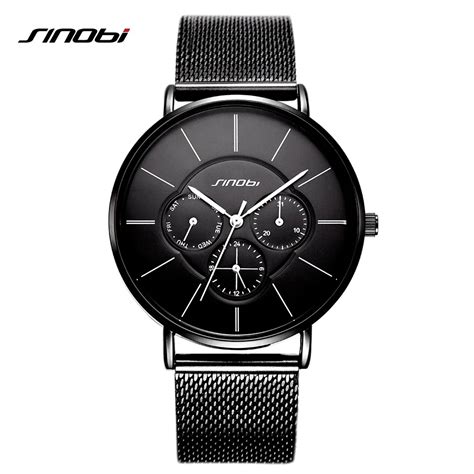 Sinobi Reloj Anal Gico De Acero Inoxidable Para Hombre Cron Grafo De