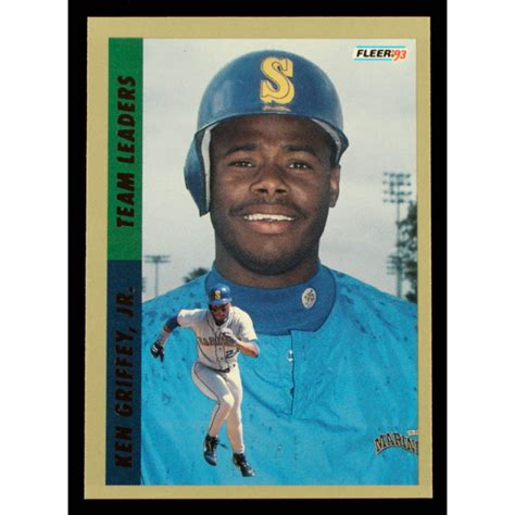 Ken Griffey Jr 1993 Fleer Team Leaders AL10 Pristine Auction