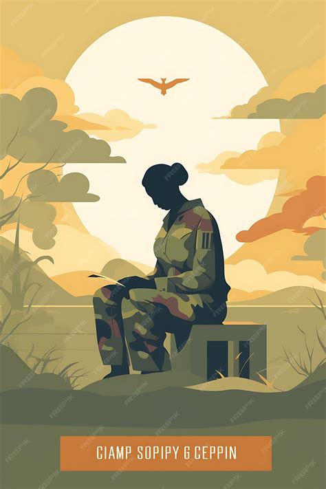 Premium AI Image | Army Chaplain Providing Spiritual Support Warm and
