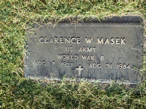 PFC Clarence W Masek 1921 1984 Find A Grave Memorial