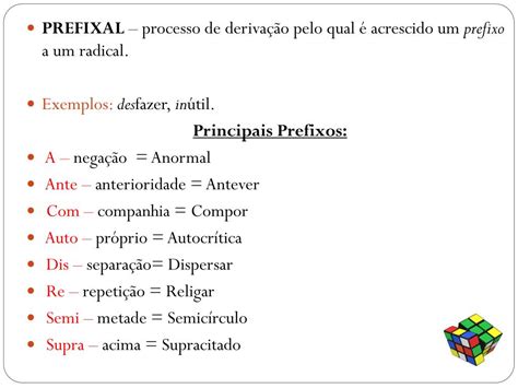 Palavras Com Derivação Prefixal - 6