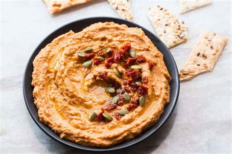 Creamy Sundried Tomato Hummus No Tahini Required My Food Story