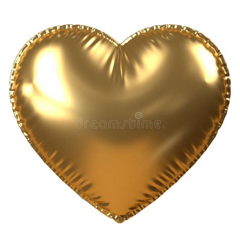 Balloon Gold Heart Stock Illustration Illustration Of Metallic 304428114