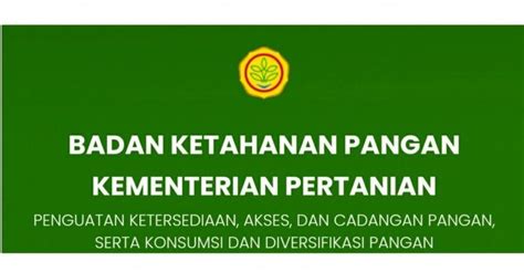 Badan Ketahanan Pangan Dinas Pertanian Pangan Kabupaten Demak