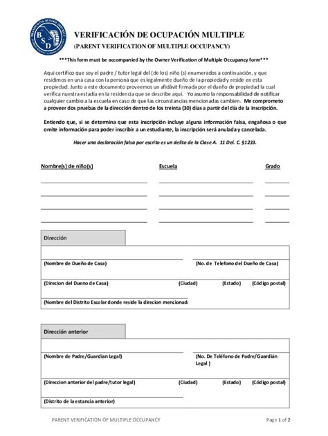 Completable En Línea Residency Verification Form For Families Living With Residents Fax