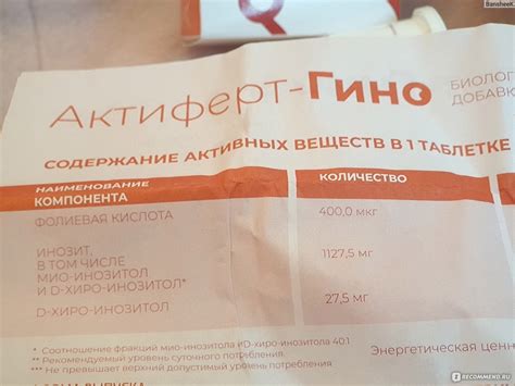 Актиферт Гино Или Иноферт – Telegraph