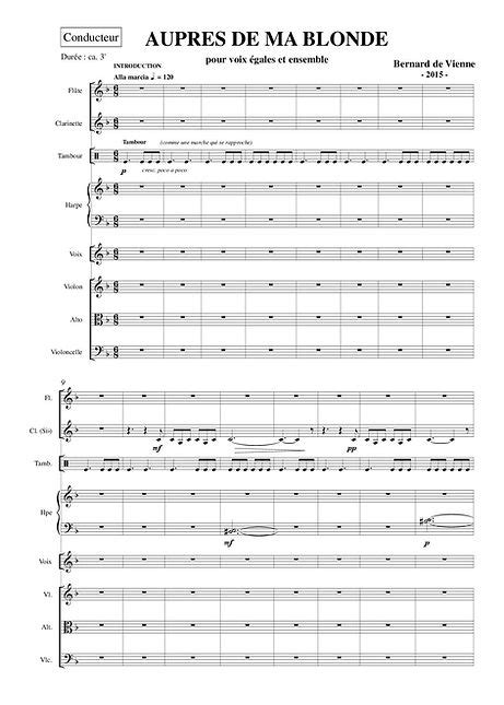 Auprès de ma blonde bernard de vienne