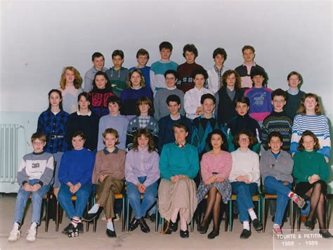 Photo de classe 4e de 1988 Collège Gay Lussac Copains d avant