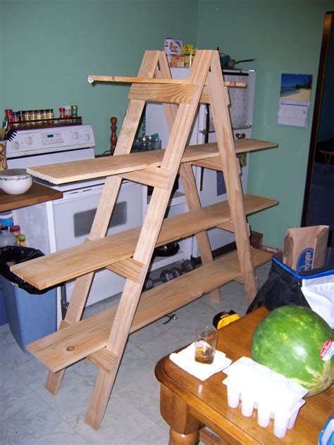 How To Build Display Shelves Make Your Own Ladder Shelf For Your