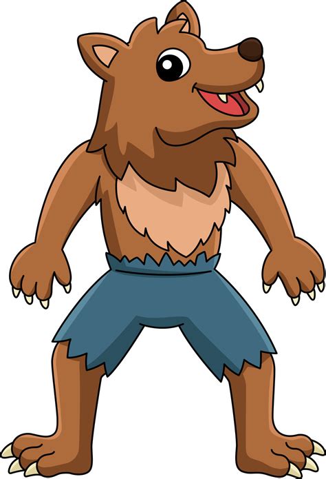 Werewolf Halloween Cartoon Colored Clipart 7528169 Vector Art at Vecteezy