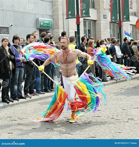 Gay Pride Parade In Brussels Editorial Stock Image Image Of Person Creativity