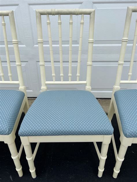 Faux Bamboo Dining Set by Thomasville at 1stDibs | old thomasville