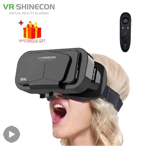 Shinecon Culos De Realidade Virtual Culos Vr D Headset Capacete Lentes