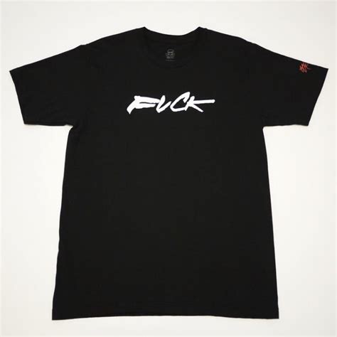 ラスト 着 SSUR FUTURA THE CUT FUCK TEE BLACK 黒 Mサイズ フューチュラ サー Tシャツ 文字ロゴ